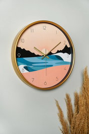 Wallity Inzgun Reloj de Pared Decorativo Multicolor de Cristal